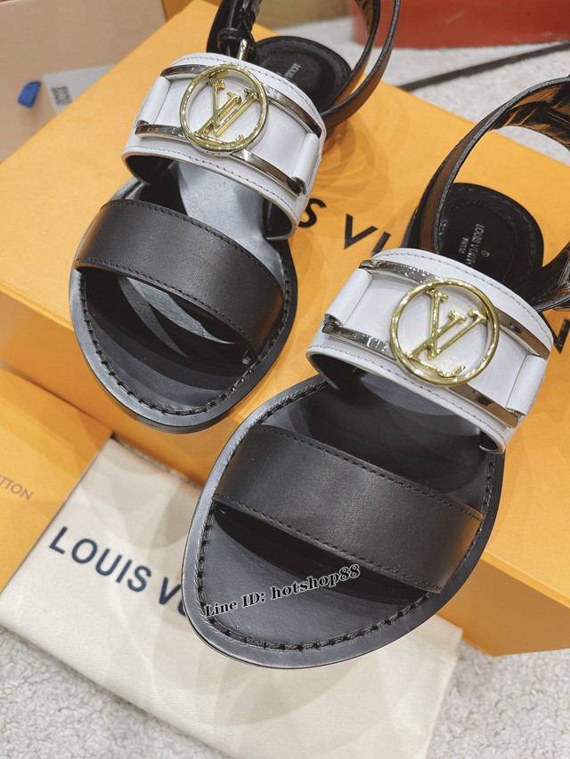 LV原版老花路易威登最高版本驢牌新款涼鞋 dx2935